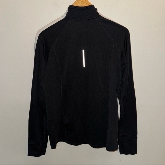 Nike Black and White Half-Zip Pullover - Picture 4 of 7